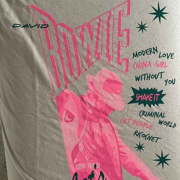 David Bowie Official Band Tee Vintage Lightweight Crewneck Short Sleeve Graphic - Picture 9 of 11